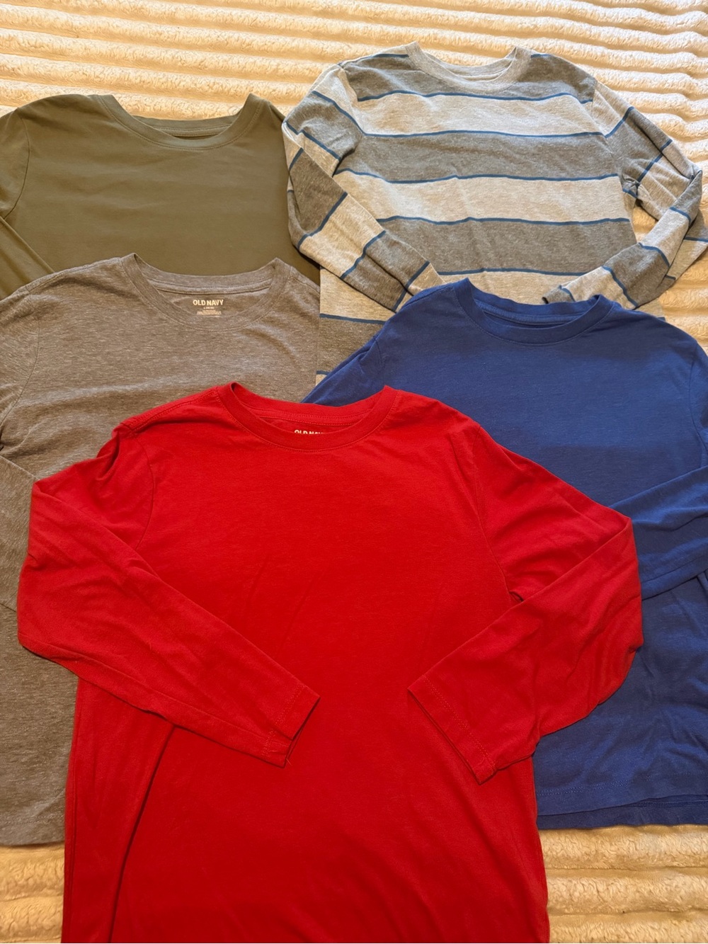 Old Navy Kids' Long-Sleeve Crewneck Shirt Bundle